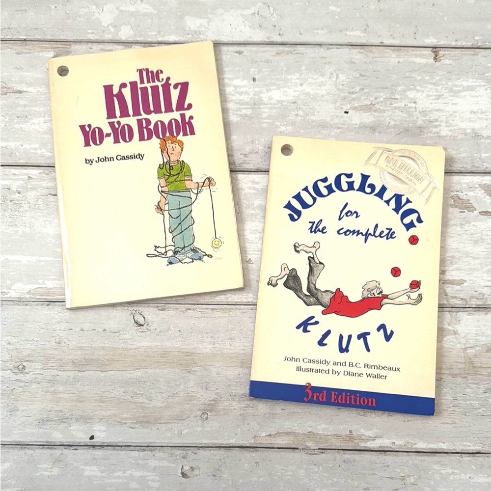 Vintage Klutz Juggling and Yo-Yo Book Set Author John Cassidy Scholastic Kids